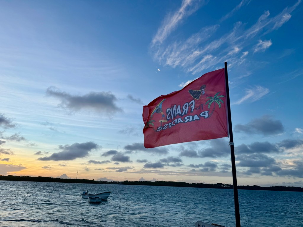 On the water at Lac Bay, Bonaire